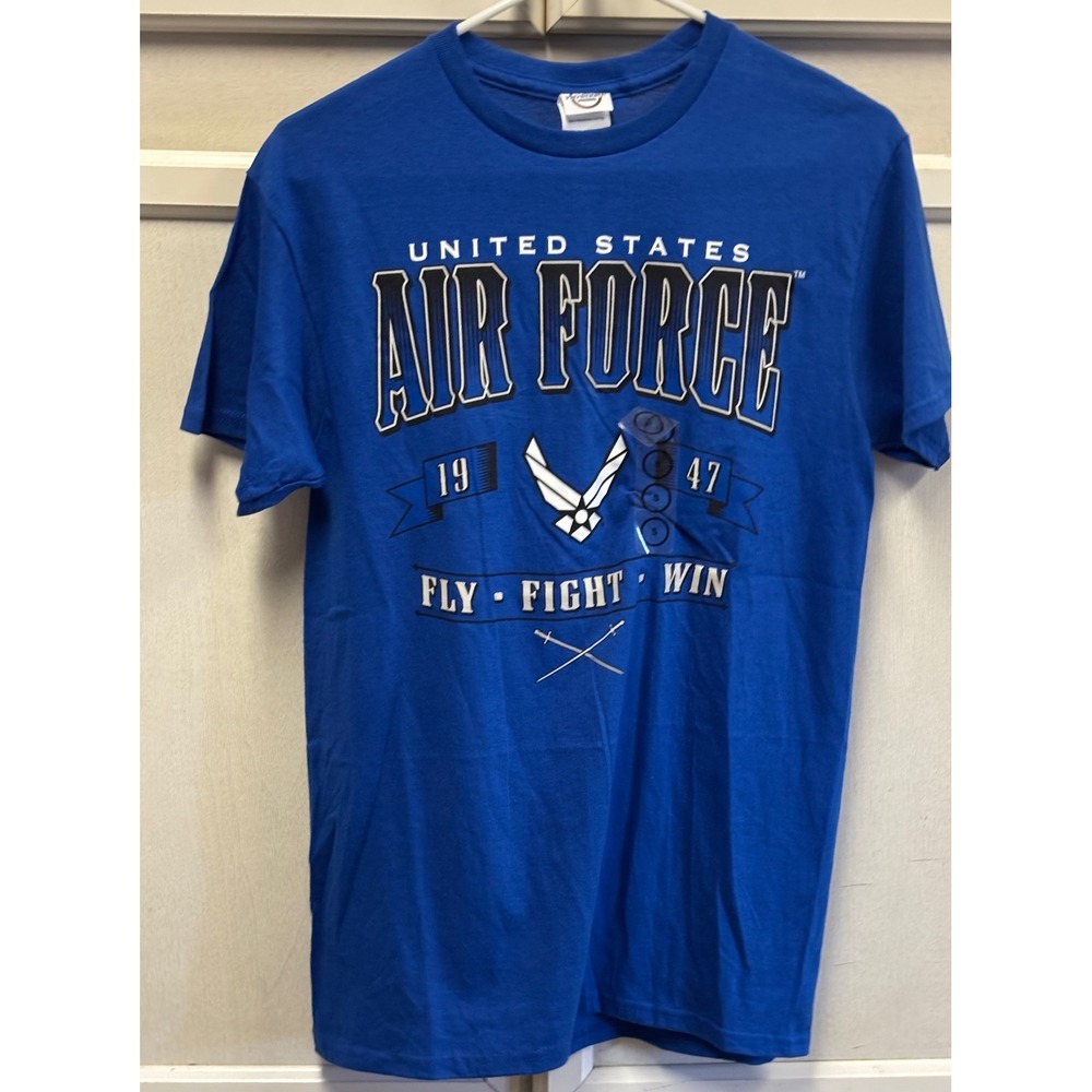 United States Air Force T Shirt Blue USAF Graphic Tee Mens Small